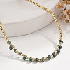 Brass Miyuki Seed Beaded Necklaces for Women NJEW-B126-01G-3