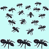 30pc PVC Simulation Ant Toy Model AJEW-CP0006-18-6
