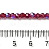Electroplate Transparent Glass Beads Strands EGLA-A035-T3mm-L02-4