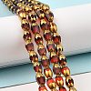 Faceted Electroplate Glass Beads Strands EGLA-P051-04A-A01-2