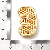 Brass Cubic Zirconia Pendants KK-M295-13G-E-3