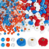 72Pcs 3 Colors Imitation Rabbit Hair European Beads FIND-PH0062-23-1