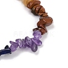 Chakra Natural Mixed Gemstone Chips Stretch Bracelets for Women BJEW-JB11633-01-4