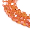 Electroplate Transparent Glass Beads Strands EGLA-A035-T4mm-A05-3