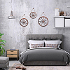 Natural Wood Hanging Wall Decorations Set HJEW-WH0047-22-6