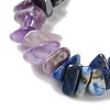 7 Chakra Natural Red Aventurine & Yellow Aventurine & Lapis Lazuli & Red Jasper & Quartz Crystal & Green Aventurine NJEW-H047-02-3