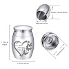 CREATCABIN Alloy Cremation Urn AJEW-CN0001-88B-2