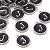 Platinum Plated Alloy Charms ENAM-S118-02J-P-4
