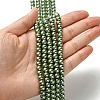 Eco-Friendly Dyed Glass Pearl Bead Strands HY-A008-6mm-RB025-4