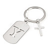 1Pc Stainless Steel Keychains KEYC-TADJ0001-08Y-1