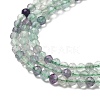 Natural Fluorite Beads Strands G-F509-38-3mm-6