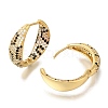 Rack Plating Brass Micro Pave Cubic Zirconia Hoop Earrings EJEW-H016-22G-2