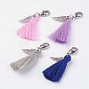 Cotton Thread Tassel Pendant Decorations HJEW-JM00278-1