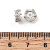 Brass Micro Pave Clear Cubic Zirconia Spacer Beads KK-Z156-08P-02-2