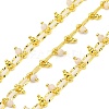 Handmade Faceted Natural White Jade Beaded Chains CHC-L050-01G-02-1