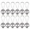 Iron Shower Curtain Rings for Bathroom HJEW-PH01661-02-1