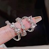 3Pcs Alloy with Rhinestone Cuff Rings FS-WGCB7EB-10-1