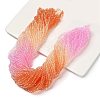 Transparent Painted Glass Beads Strands X-DGLA-A034-T3mm-A20-1