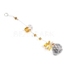 Faceted Glass Pendant Decorations AJEW-WH0258-228D-2