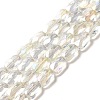 Transparent Electroplate Glass Beads Strands EGLA-F150-AB01-2