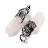 Natural Rose Quartz Pointed Big Pendants G-Q163-02AS-08-2