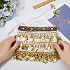 Golden Alloy Three Layers Flat Round Waist Belt AJEW-WH20002-09B-3