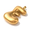 Ion Plating(IP) 304 Stainless Steel Pendants STAS-M017-08G-05-2