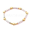 Handmade Polymer Clay Beads Stretch Bracelets Sets BJEW-JB06353-02-10