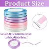 8Rolls 4 Colors Single Face Satin Ribbon OCOR-FS0001-10E-3