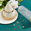 12Pcs 2 Styles Brass Micro Pave Cubic Zirconia Links Connectors KK-HS0015-22B-5