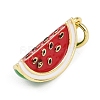 Brass Enamel Pendants KK-L231-19G-2