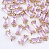 Transparent Glass Charms X-GLAA-T007-13G-1