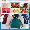 HOBBIESAY 24Pcs 6 Colors Velvet Jewelry Drawstring Bags TP-HY0001-05A-6