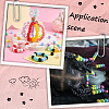 200Pcs Opaque Acrylic Beads SACR-SP0001-35A-6