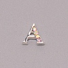 Letter A~Z Alloy Rhinestone Cabochons MRMJ-WH0072-92A-2