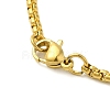 304 Stainless Steel Box Chain Arabic Heart Pendant Necklaces for Women NJEW-M008-02G-3