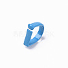 Spray Painted Alloy Cuff Rings RJEW-T011-23-RS-3