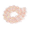 Handmade Foil Lampwork Beads Strands FOIL-T008-08D-1