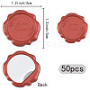 CRASPIRE 50Pcs Adhesive Wax Seal Stickers DIY-CP0010-16A-2