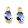 Eco-Friendly Brass with Glass Pendants KK-K268-01B-2