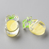 Transparent Enamel Acrylic Beads TACR-S155-002B-2