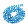 Electroplate Transparent Glass Beads Strands LS-EGLA-A035-T6mm-A08-2