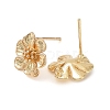 Brass Stud Earring Findings X-KK-C031-28G-2