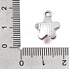 UV Plating Alloy and Glass Pendants GL-CBA6CEF-02P-3