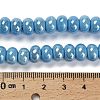 Glazed Porcelain Rondelle Beads PORC-Q001-01F-4
