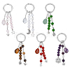 Natural Gemstone Keychains KEYC-AB00080-1