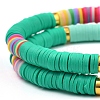 Handmade Polymer Clay Heishi Beaded Necklaces NJEW-JN02910-04-2