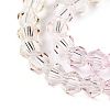 Gradient Color Baking Paint Glass Bead Strands DGLA-A039-T6mm-A01-3