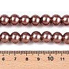 Baking Paint Pearlized Glass Pearl Round Bead Strands HY-Q003-10mm-92-4