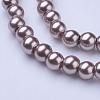 Glass Pearl Beads Strands X-HY-6D-B27-2